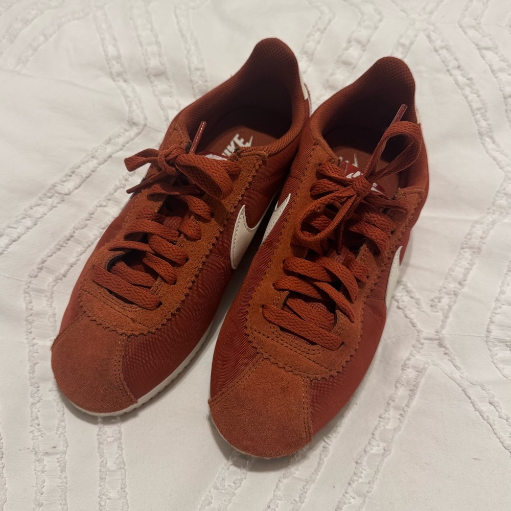 Nike Cortez burnt orange suede and nylon - Picture 3 of 5